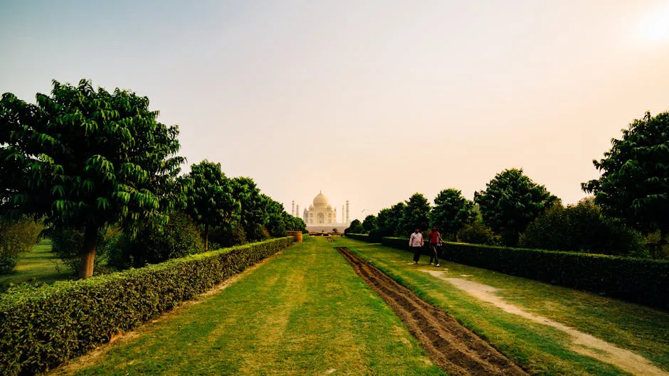 Taj Mahal sunset